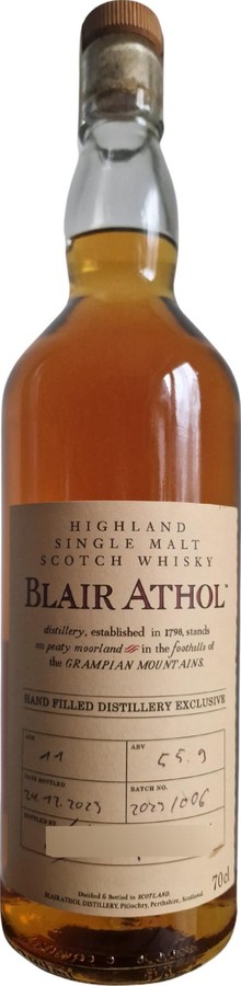 Blair Athol 11yo Hand Filled Distillery Exclusive Red Wine 55.9% 700ml
