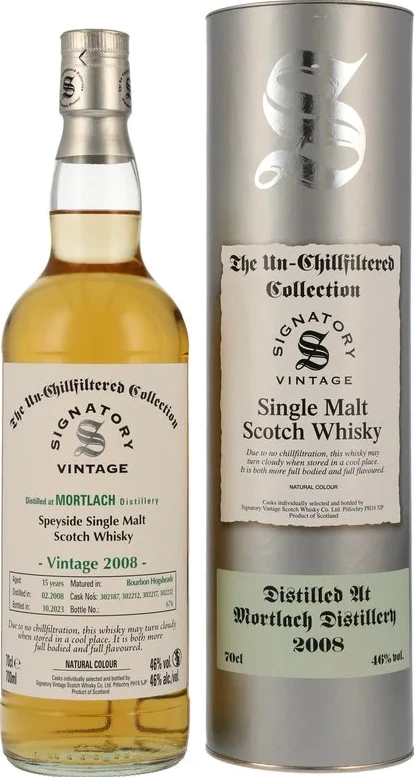 Mortlach 2008 SV The Un-Chillfiltered Collection Bourbon Hogshead 46% 700ml