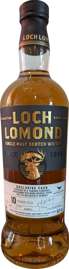 Loch Lomond 10yo Exclusive Cask Cabernet Sauvignon Red Wine Barrel Finish 50% 700ml