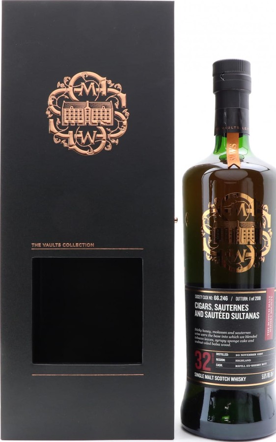 Ardmore 1990 SMWS 66.246 Cigars sauternes and sauteed sultanas Refill Ex-Sherry Butt The Vaults Collection 51.8% 700ml