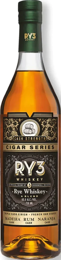 RY3 Rye Whisky Cigar Series 60.6% 750ml