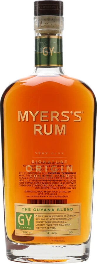 Myers Guyana Original Blend 41.5% 750ml