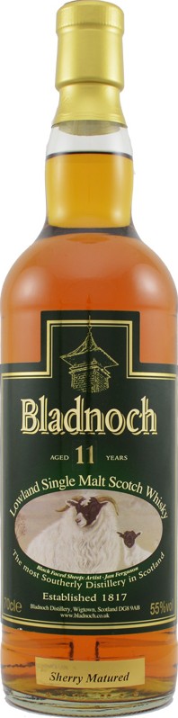 Bladnoch 2001 Lightly Peated 55% 700ml