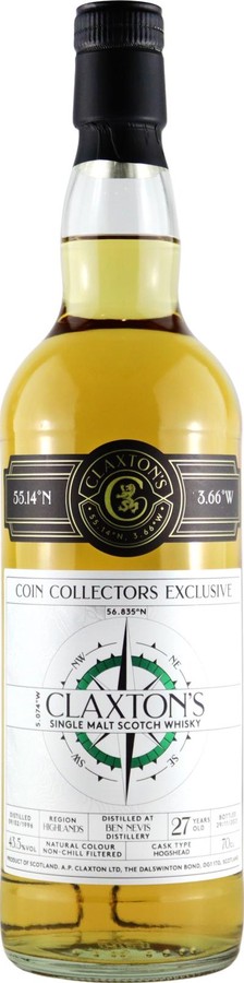 Ben Nevis 1996 Cl Coin Collector's Exclusive 43.5% 700ml