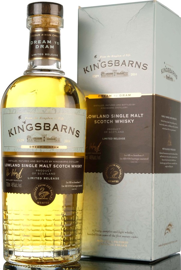 Kingsbarns Dream to Dram Limited Release 46% 700ml