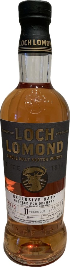 Loch Lomond 2010 Exclusive Casks 1st fill oloroso hogshead Denmark 56.6% 700ml