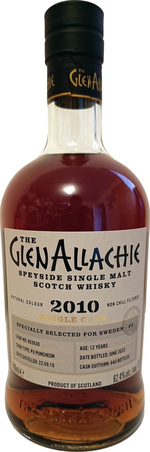 Glenallachie 2010 Single Cask 62.4% 700ml