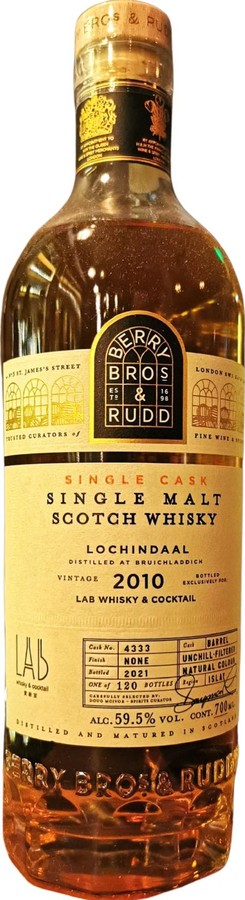 Lochindaal 2010 BR LAB whisky & cocktail Shanghai 59.5% 700ml