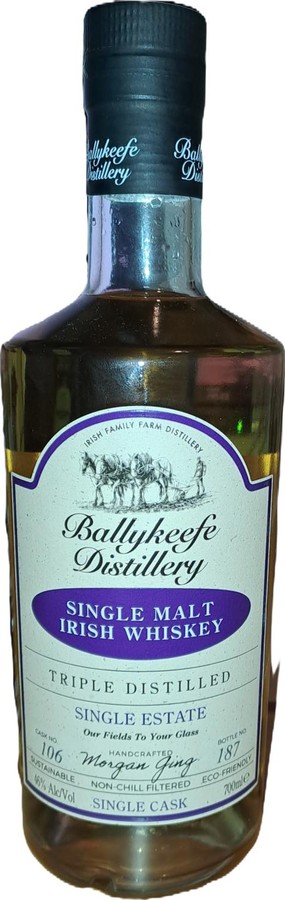 Ballykeefe Distillery Single Malt Irish Whisky Triple Distilled 46% 700ml