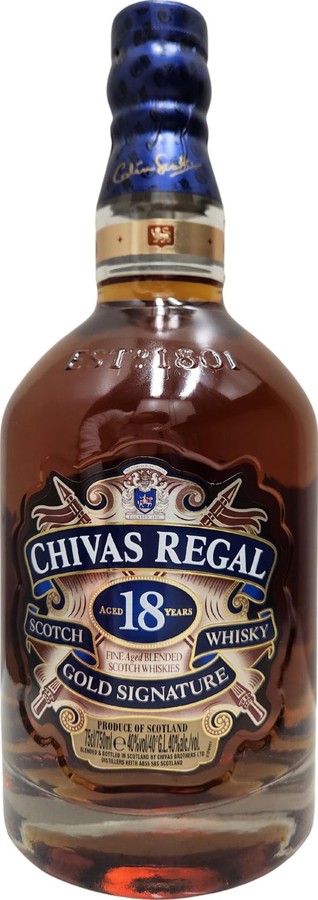 Chivas Regal 18yo Scotch Gold Signature Whisky 40% 700ml