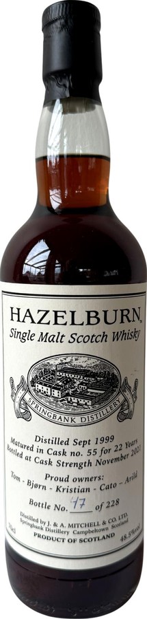 Hazelburn 1999 Private Bottling 48.5% 700ml