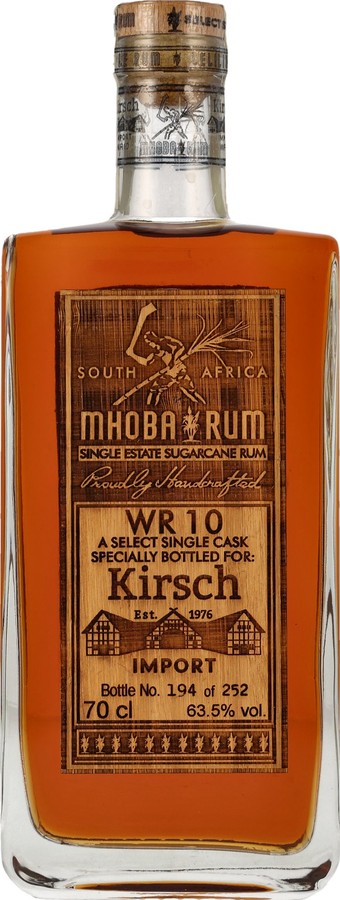 Mhoba 2019 Woodford Bourbon Cask #WR 10 63.5% 700ml