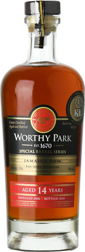 Worthy Park 2006 Special Barrel Series Bottled for K&L Wine 14yo 54% 750ml