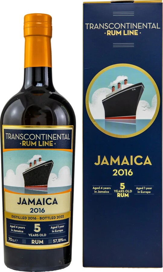 Transcontinental Rum Line 2016 Jamaica 5yo 57.18% 700ml