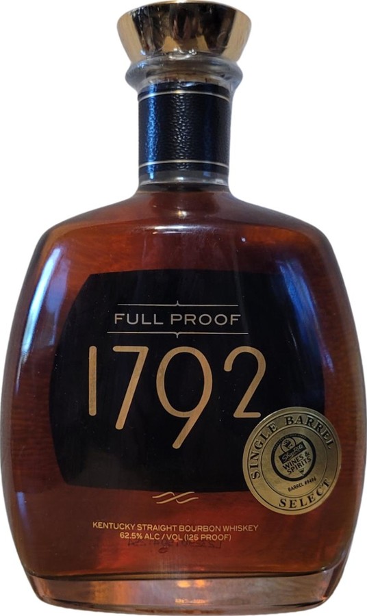 1792 Full Proof Single Barrel Select ShopRite Wine & Spirits 62.5% 750ml