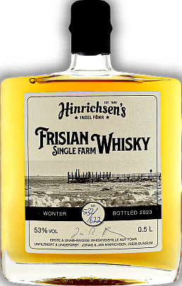 Hinrichsen's Winter Edition Frisian Single Farm Whisky Vermouth und Amerikanische Weisseiche 53% 500ml