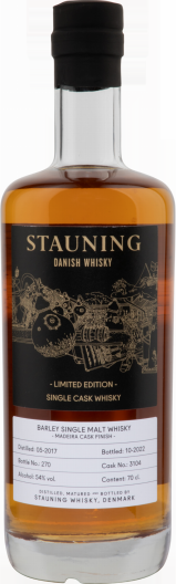 Stauning 2017 Peat Amarone Cask Stauning Destillery Shop Stauning Destillery Shop 54% 700ml