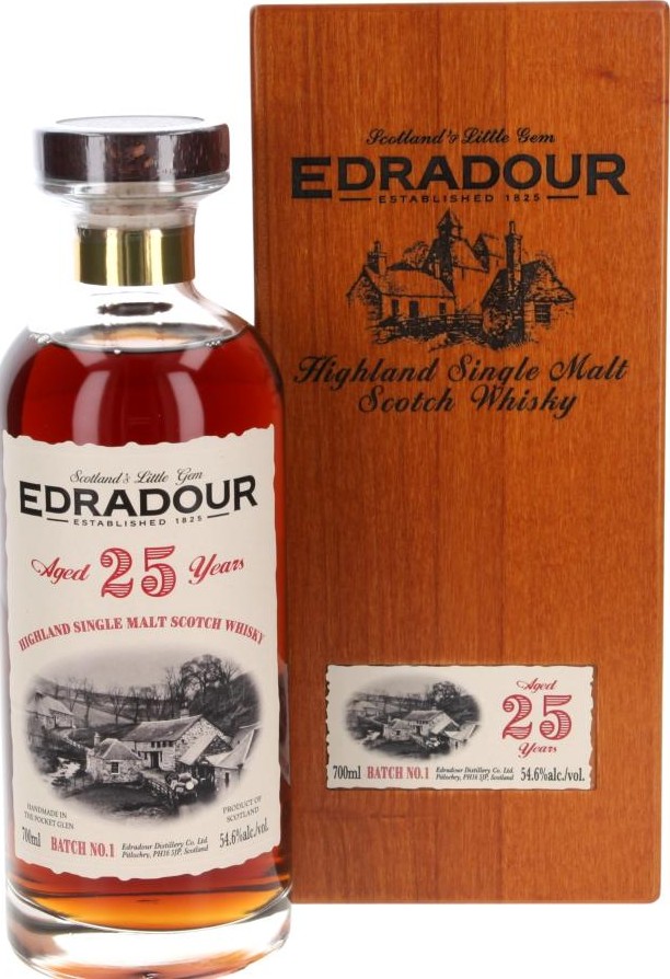 Edradour 25yo Small Batch 1st Fill Oloroso Sherry Butts 54.6% 700ml