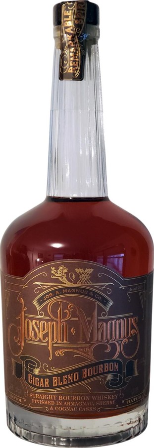 Joseph Magnus Cigar Blend Bourbon Finished in Armagnac Sherry & Cognac 63.22% 750ml