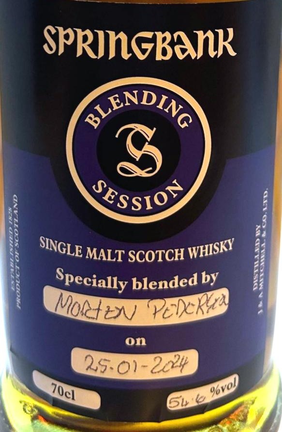 Springbank Blending Session 2024 Morten Pedersen 56.6% 700ml