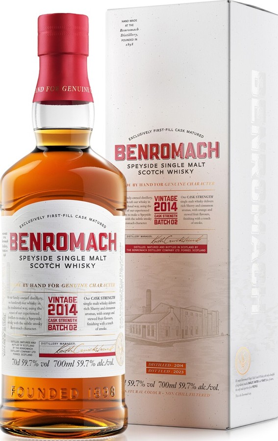 Benromach 2014 Cask Strength 59.7% 700ml