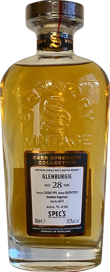 Glenburgie 1995 SV Cask Strength Collection Spec's 59.2% 700ml