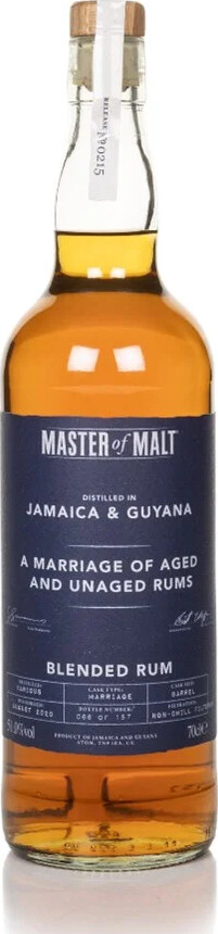 Master of Malt Jamaica & Guyana Blended 51% 700ml