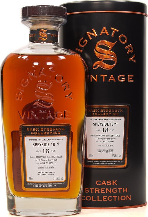 Speyside M 2005 SV Cask Strength Collection 1st Fill Ex-Oloroso Sherry Butt 57.4% 700ml