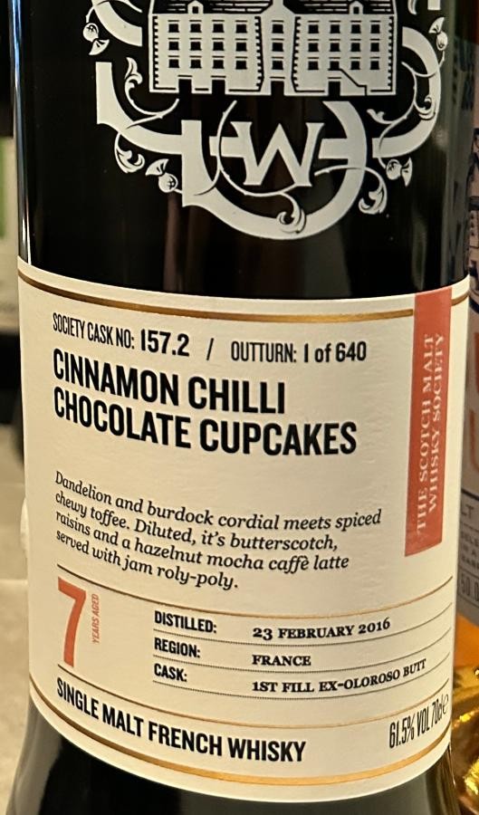 Armorik 2016 SMWS 157.2 Cinnamon chilli chocolate cupcakes 61.5% 700ml