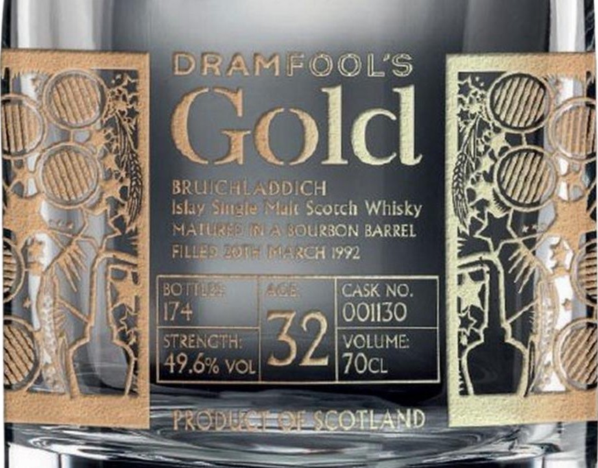 Bruichladdich 1992 Df Dramfool's Gold 49.6% 700ml