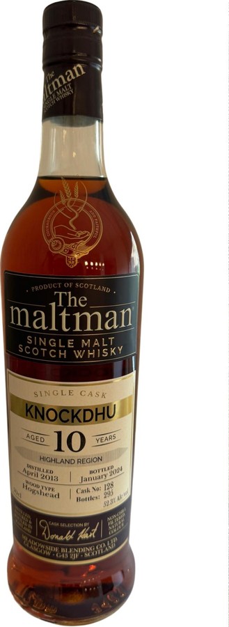 Knockdhu 2013 MBI The Maltman Single Cask 52.3% 700ml