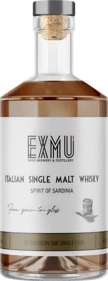 Exmu Italian Single Malt Whisky Spirit of Sardinia 45.5% 500ml