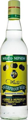 J. Wray & Nephew Overproof White 63% 1000ml