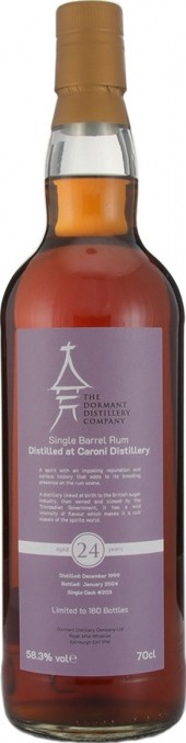 Royal Mile Whiskies 1999 Caroni Dormant Distillery Company Single Cask #203 24yo 58.3% 700ml