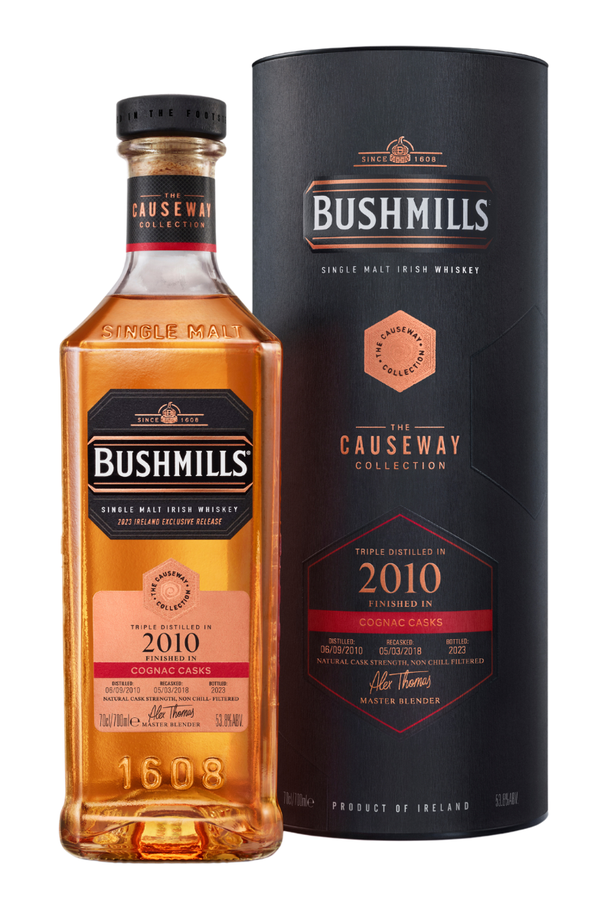 Bushmills 2010 The Causeway Collection Oloroso Sherry Ex-Bourbon Cognac Casks Ireland Exclusive Release 53.8% 700ml