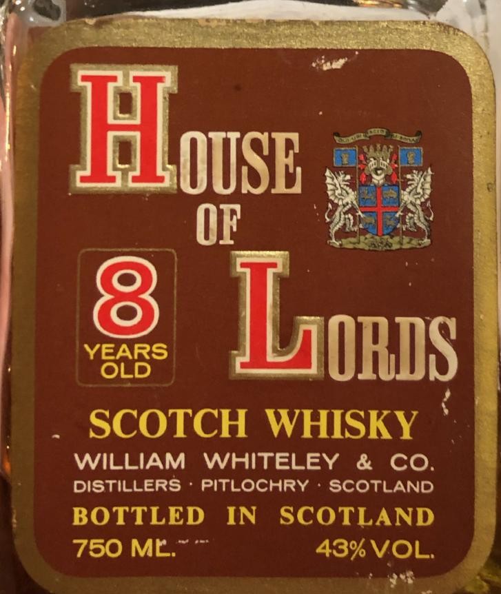 House of Lords 8yo Scotch Whisky 43% 750ml