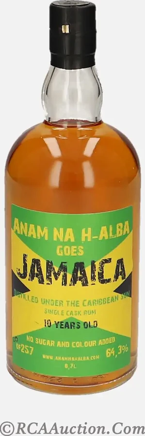 Anam na h-Alba 2010 Jamaica 10yo 64.3% 700ml