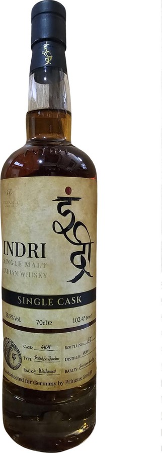 Indri 2019 Single Cask Prineus GmbH 58.5% 700ml