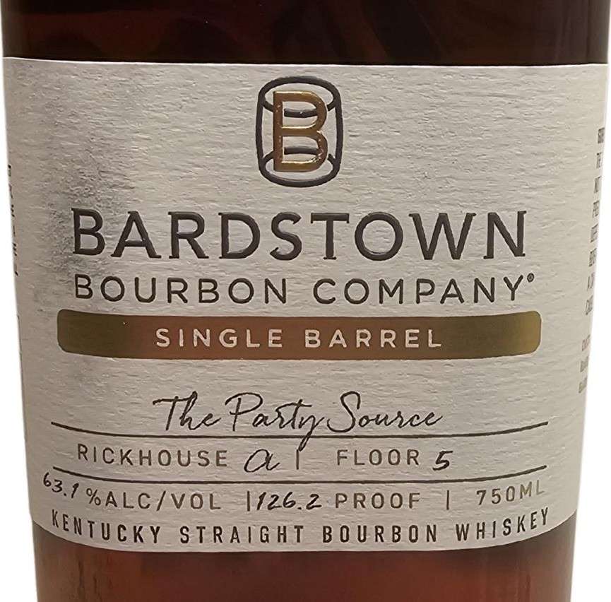 Bardstown Bourbon Company 6yo Single Barrell Barrel Strength The Party Source 63.1% 750ml