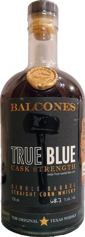 Balcones True Blue Cask Strength r Bourbon 68.3% 750ml