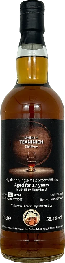 Teaninich 2007 F.dk 58.4% 700ml