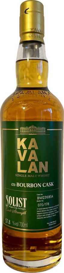 Kavalan Solist ex-Bourbon Cask 57.8% 700ml