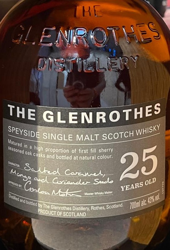 Glenrothes 25yo American & europ. Oak Sherry seasoned 43% 700ml