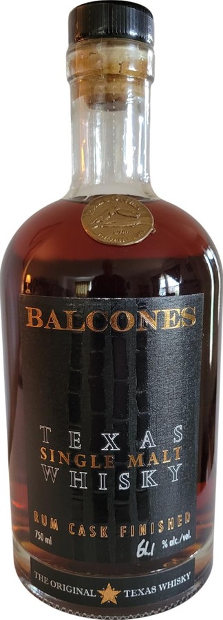 Balcones 3yo Texas Single Malt Whisky 61.1% 750ml