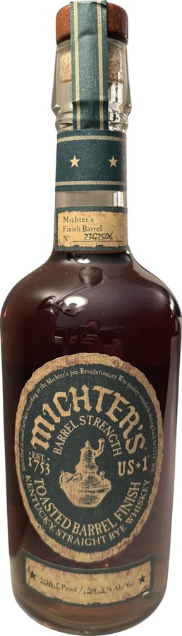 Michter's US 1 Toasted Barrel Finish Rye 54.3% 750ml