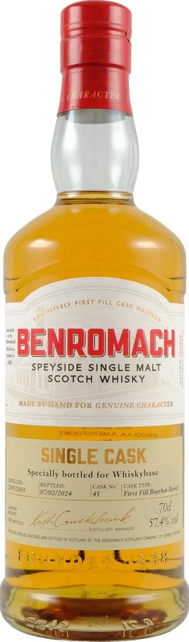 Benromach 2003 Single Cask Whiskybase 57.4% 700ml