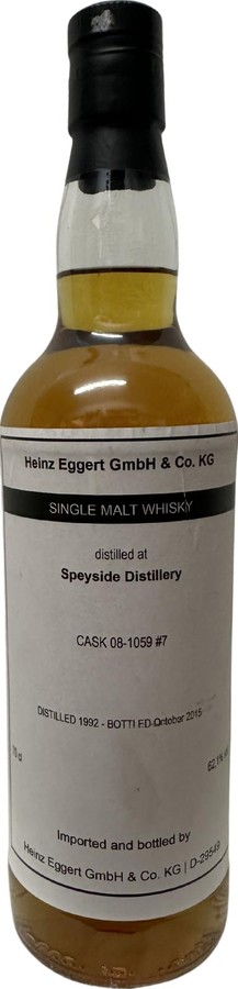 Speyside Distillery 1992 HEB 62.1% 700ml