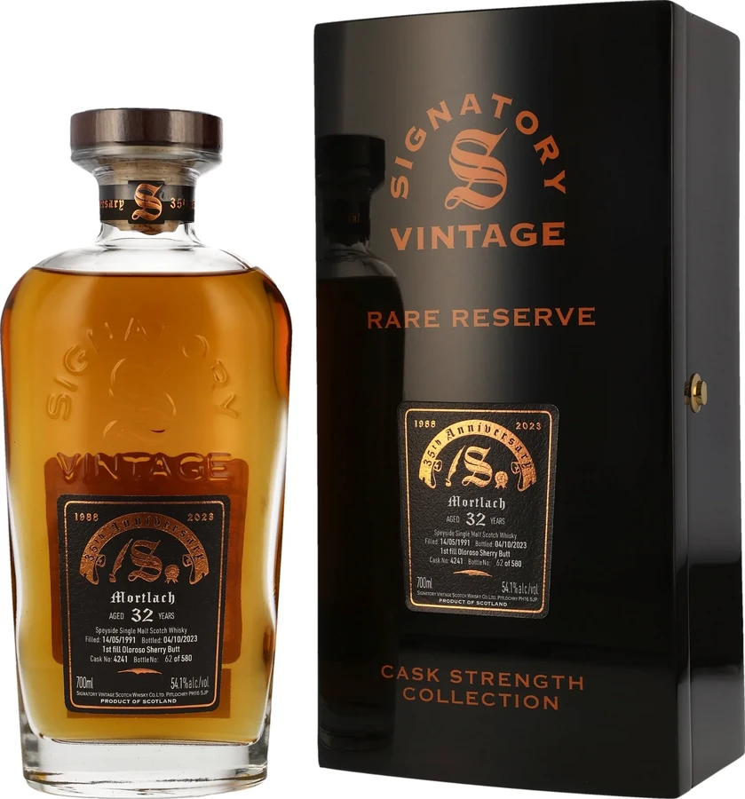 Mortlach 1991 SV Rare Reserve Cask Strength Collection 1st fill Oloroso Sherry Butt 54.1% 700ml