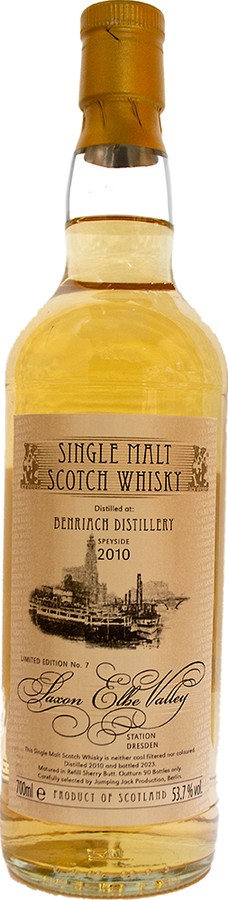 BenRiach 2010 JW Saxon Elbe Valley Limited Edition No. 7 53.7% 700ml