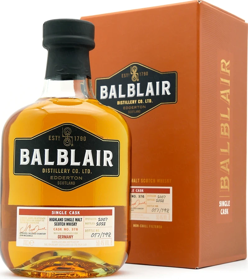 Balblair 2007 Germany exclusive 50.4% 700ml